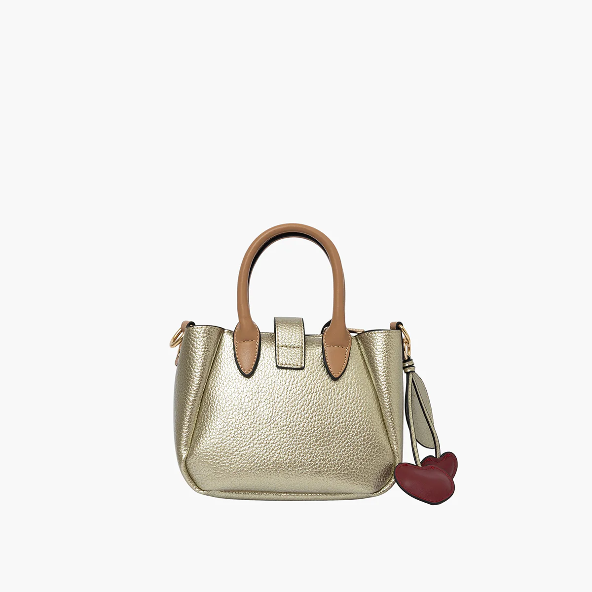 Petit sac shopper doré Sian - Image 2