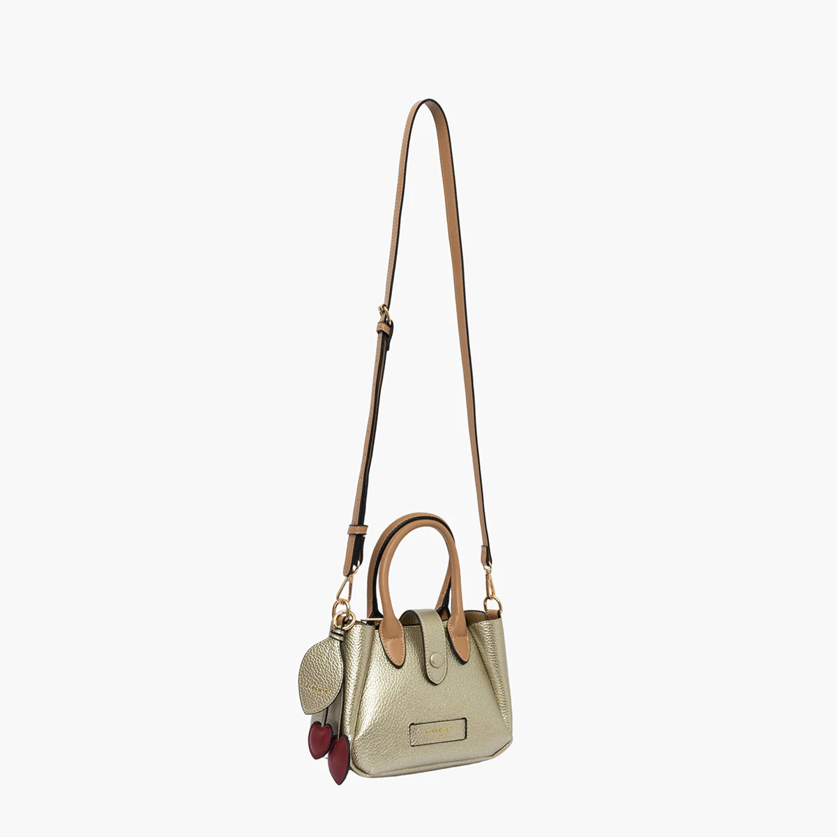 Petit sac shopper doré Sian - Image 3