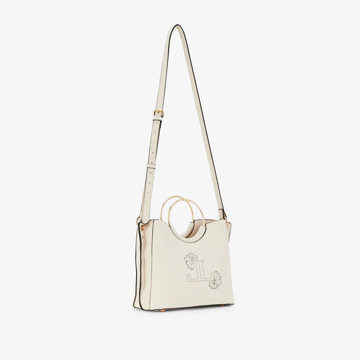Petit sac shopper ivoire Poldie - Image 3