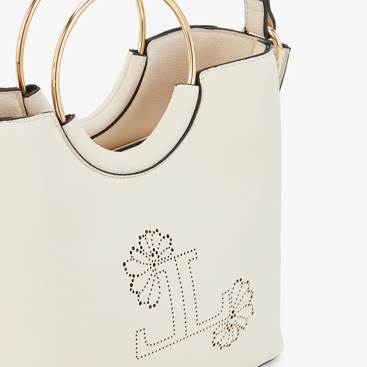 Petit sac shopper ivoire Poldie - Image 4