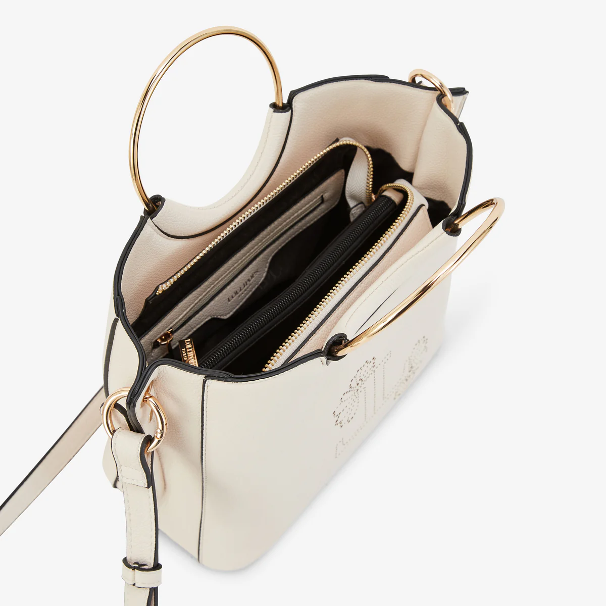 Petit sac shopper ivoire Poldie - Image 5