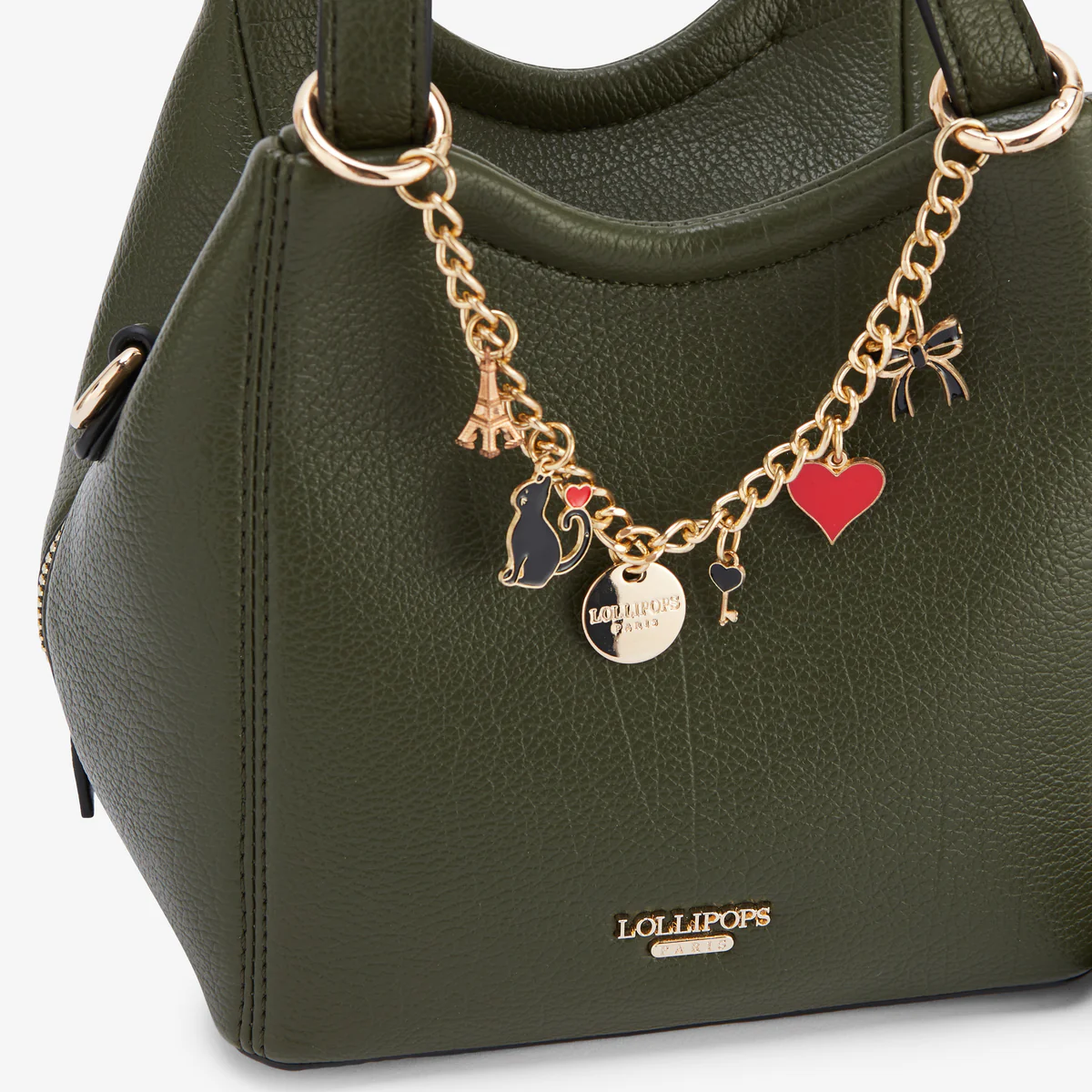 Petit sac shopper kaki Roselaine - Image 6