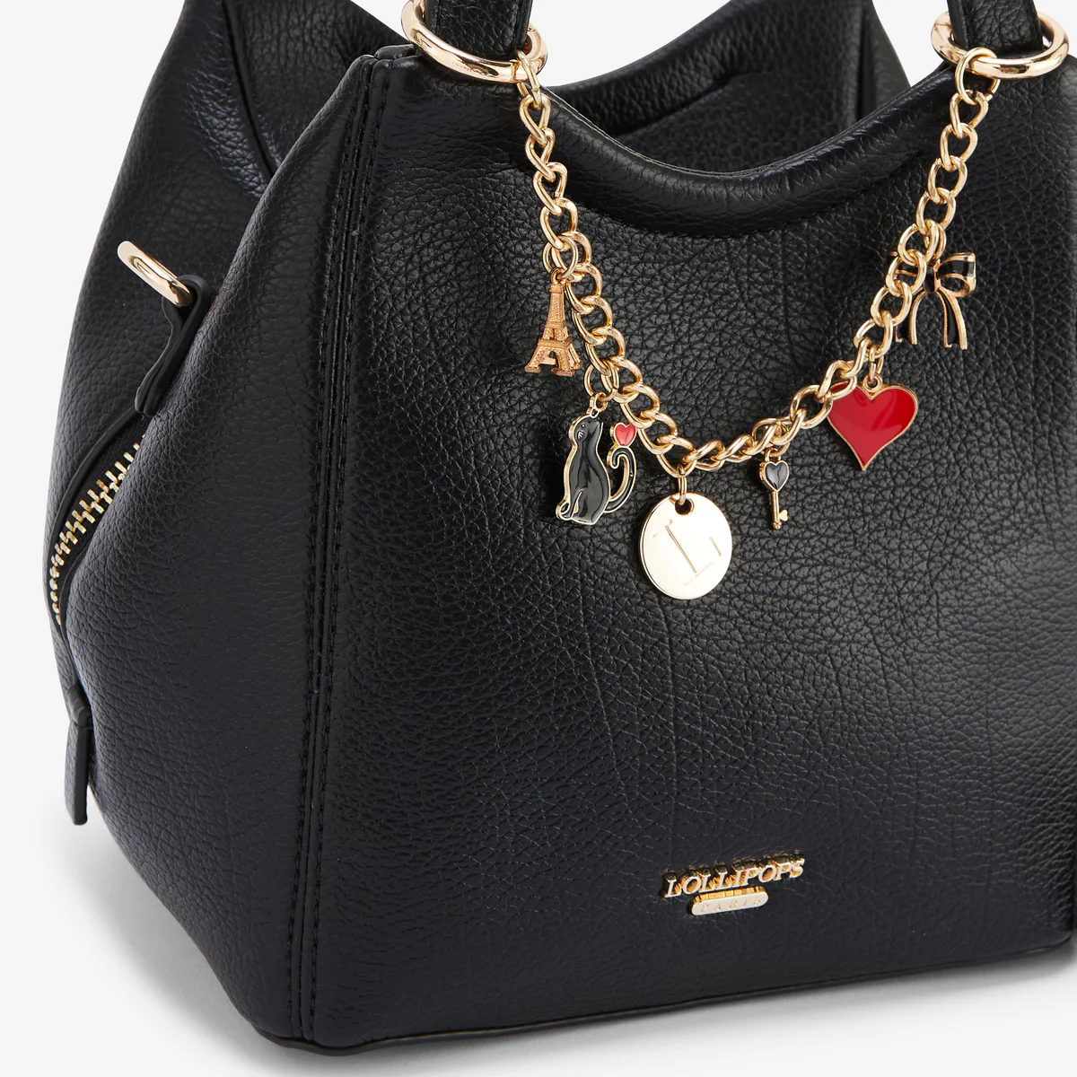 Petit sac shopper noir Roselaine - Image 5