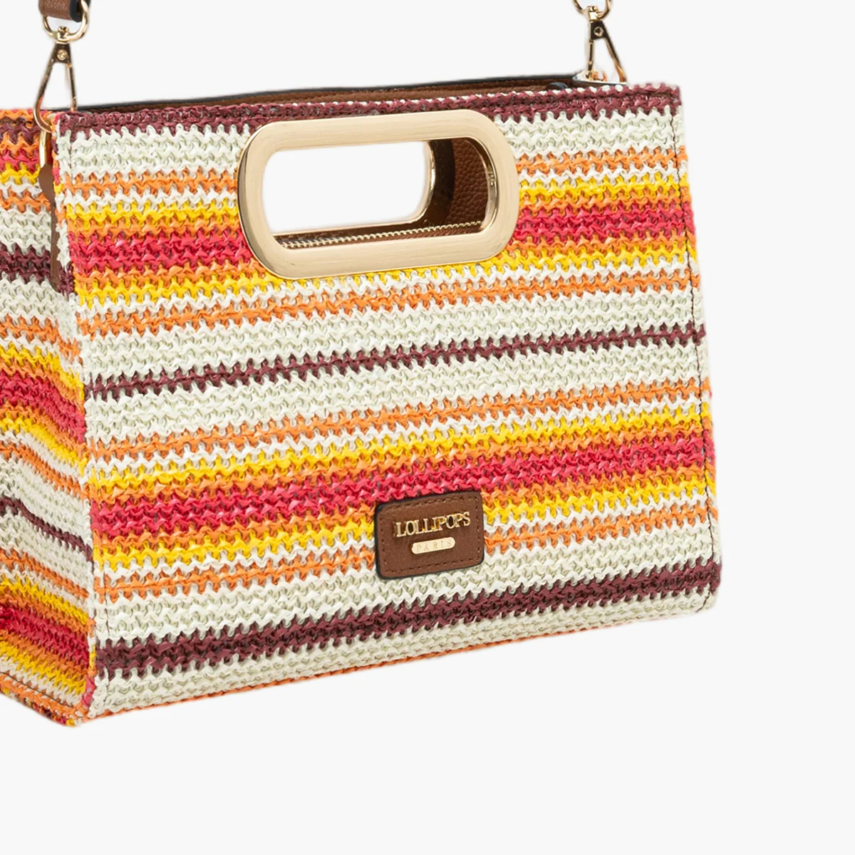 Petit sac shopper orange Sartene - Image 6