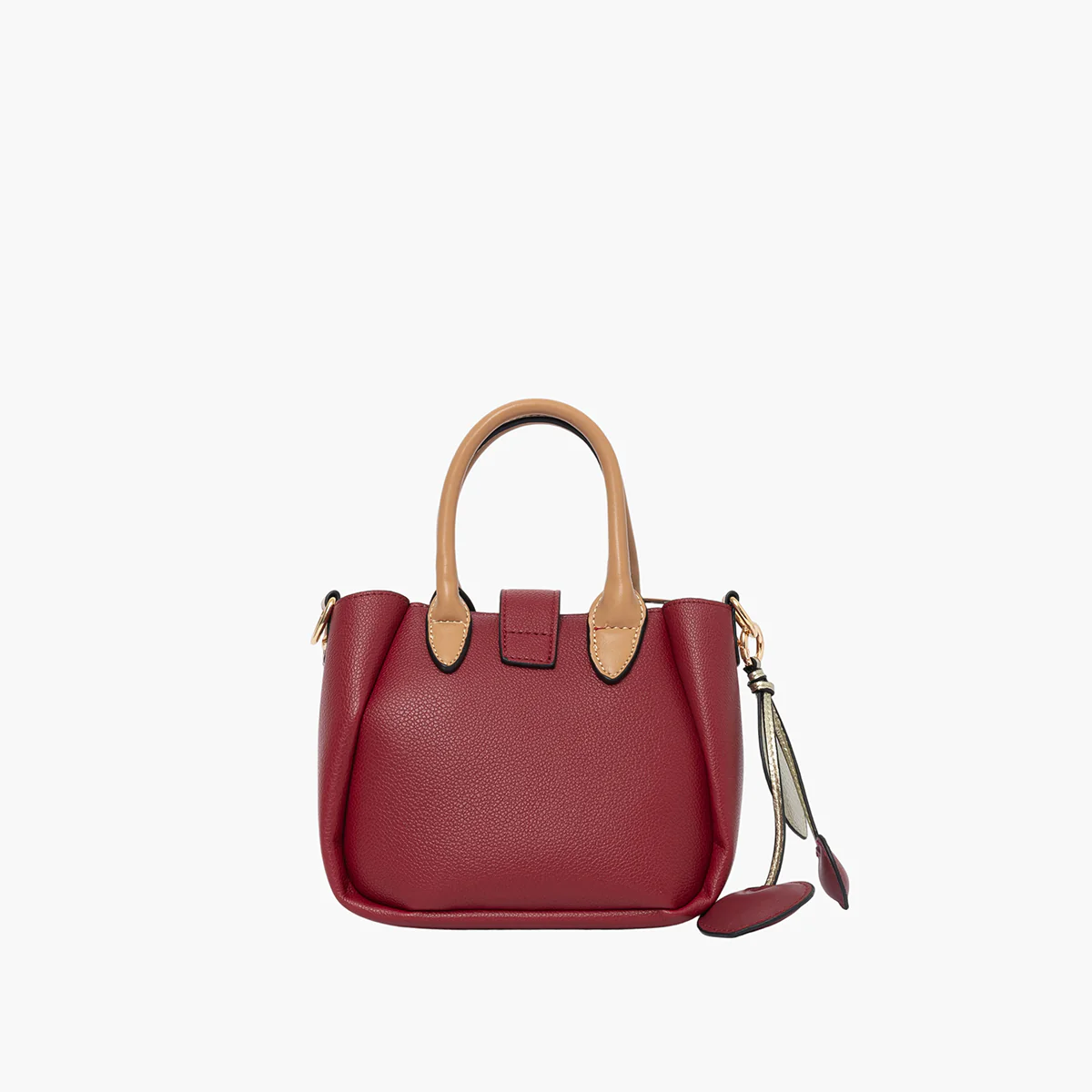 Petit sac shopper rouge Sian - Image 3