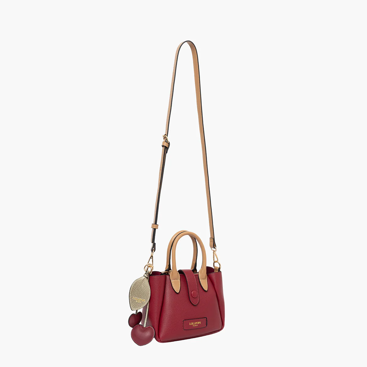 Petit sac shopper rouge Sian - Image 4