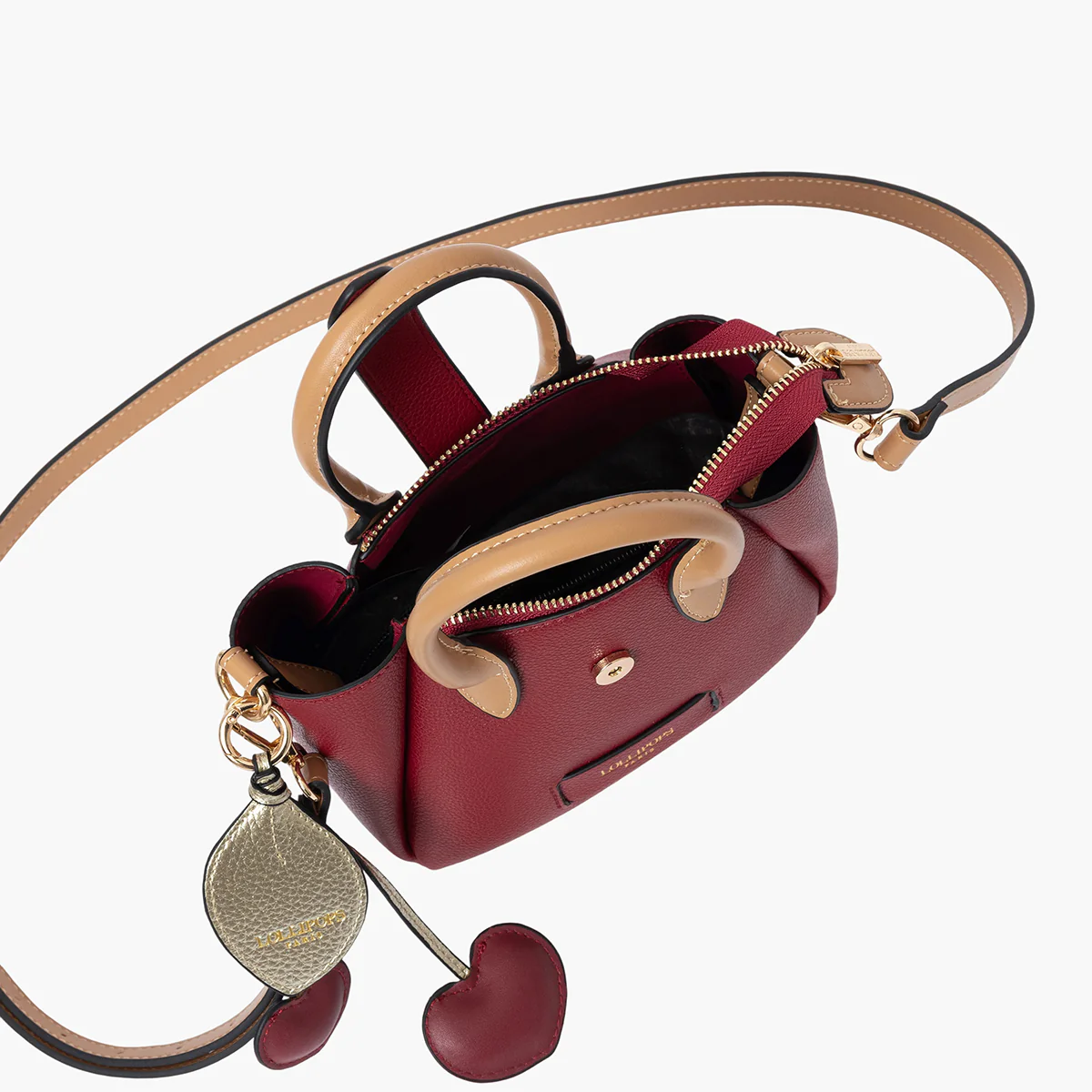 Petit sac shopper rouge Sian - Image 5