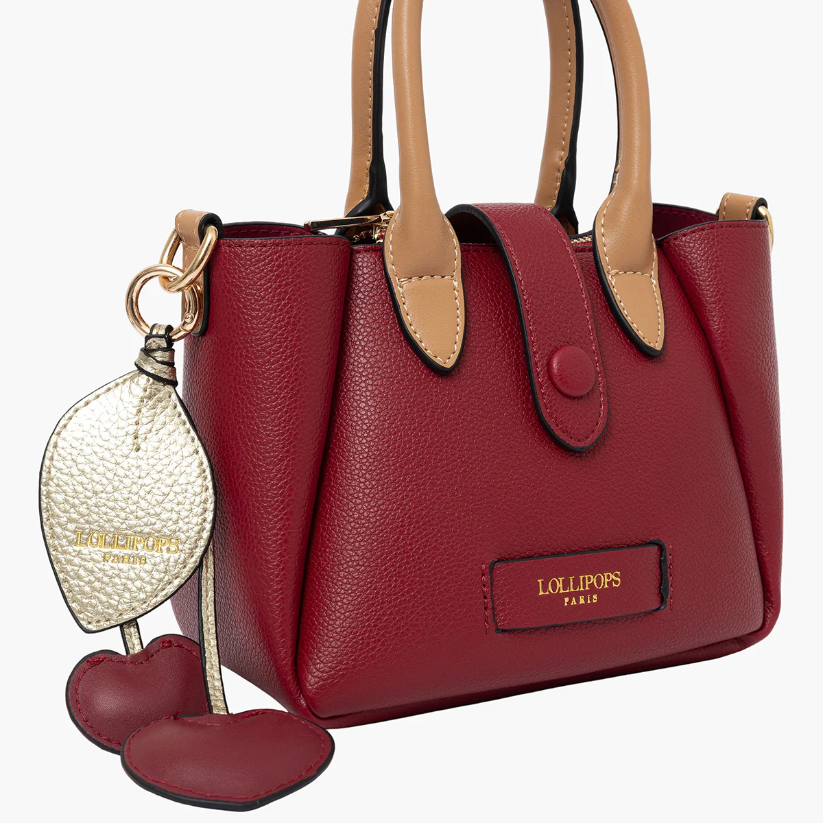 Petit sac shopper rouge Sian - Image 6