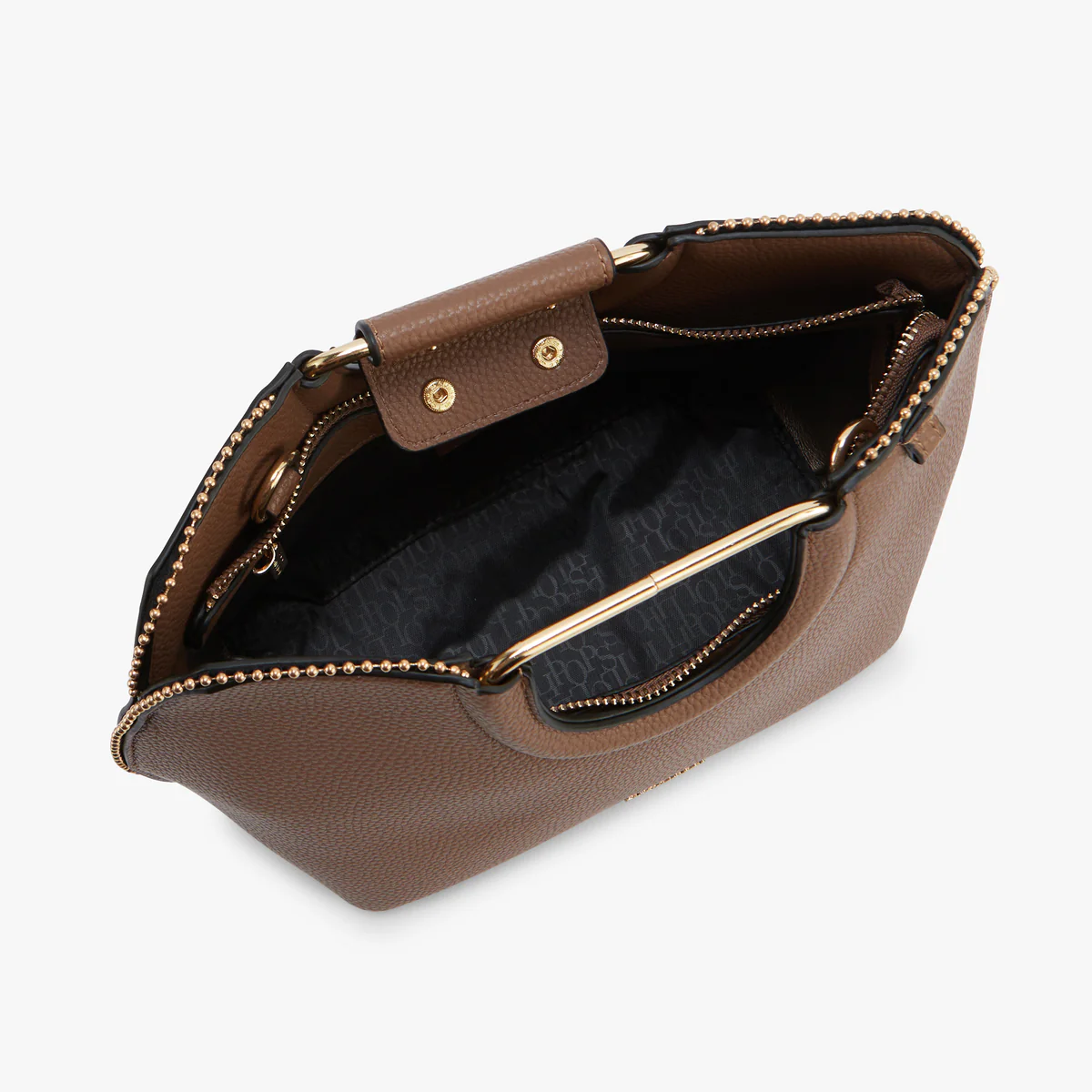 Petit sac shopper S taupe Obihiro - Image 4