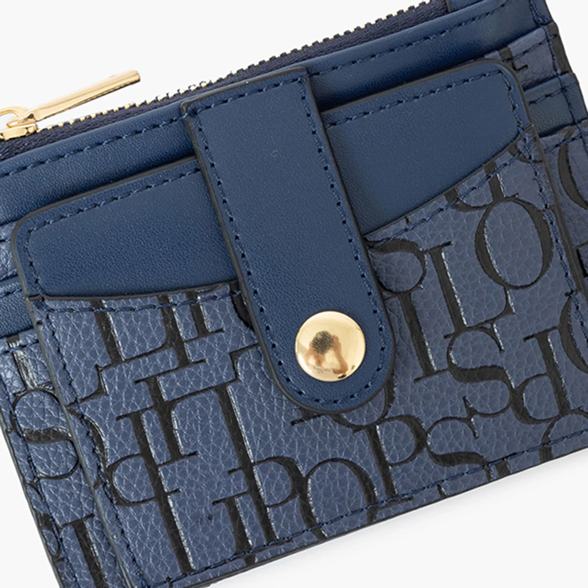 Porte cartes bleu marine Sanja - Image 5