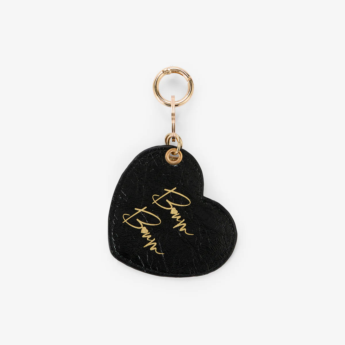 Porte-clés lettre miroir "L" et cœur noir Rody - Image 3