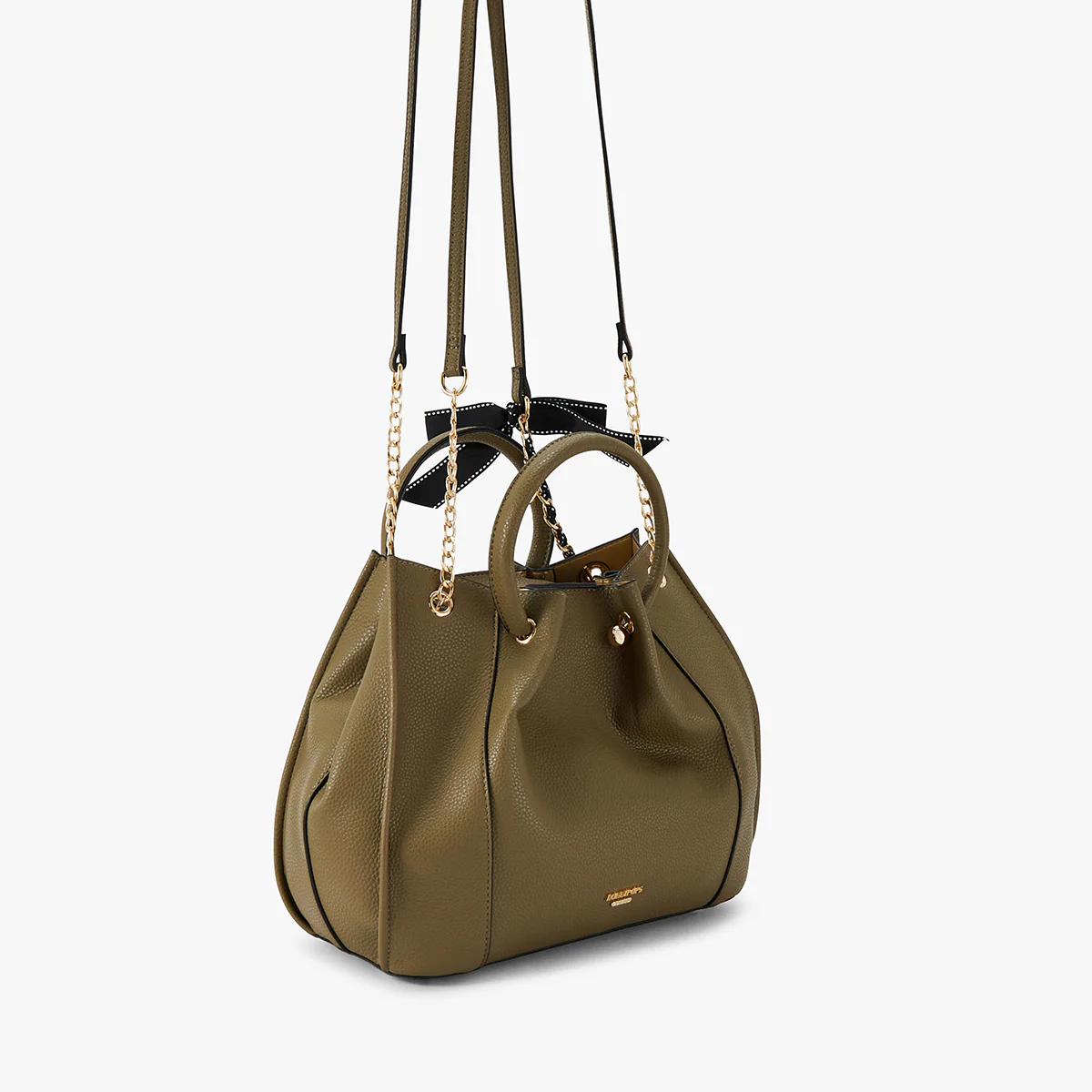 Sac à main kaki Loreto - Image 3
