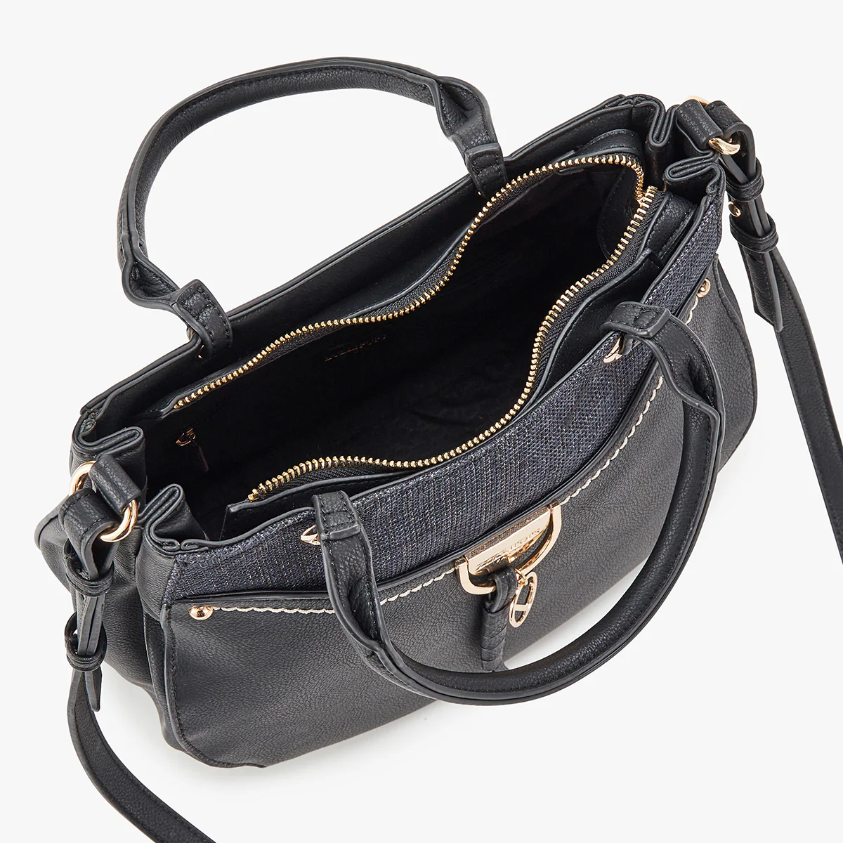 Sac à main noir Livourne - Image 4