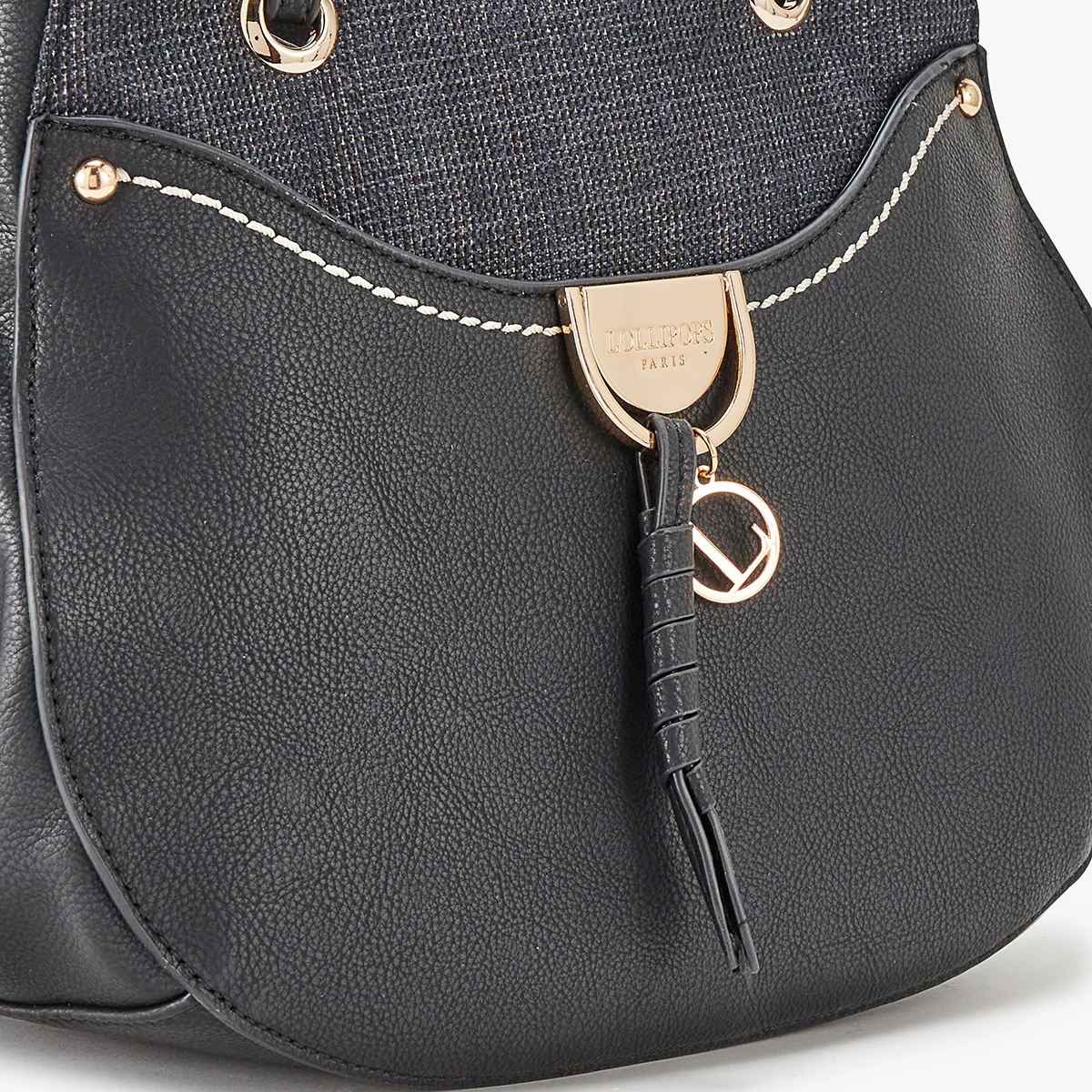 Sac à main noir Livourne - Image 5