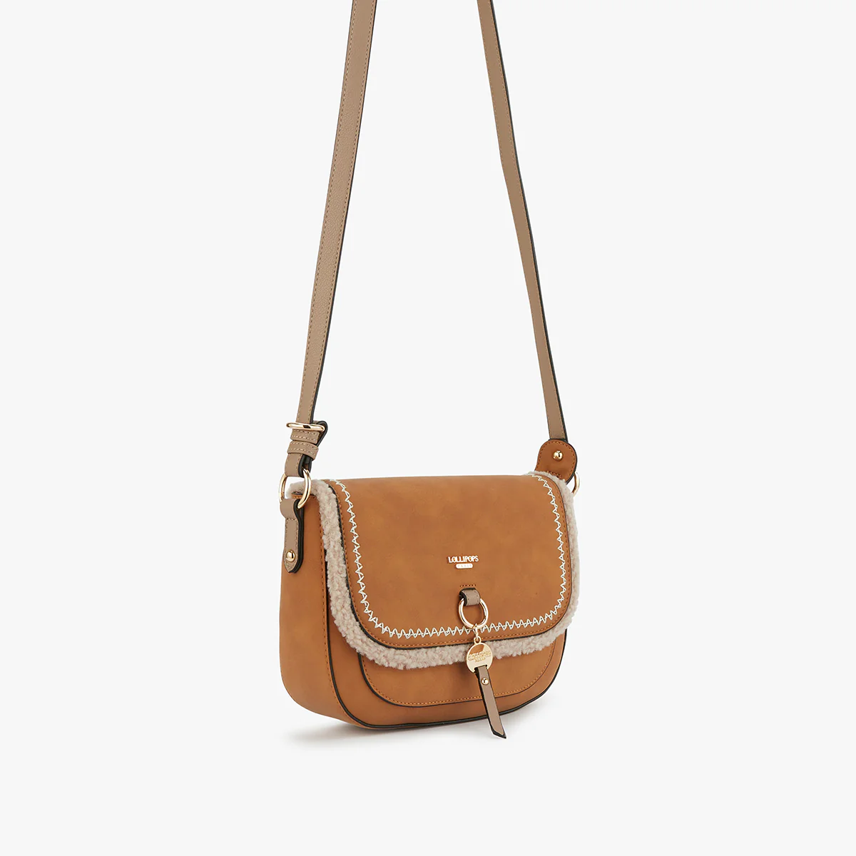 Sac bandoulière beige Manduria - Image 3