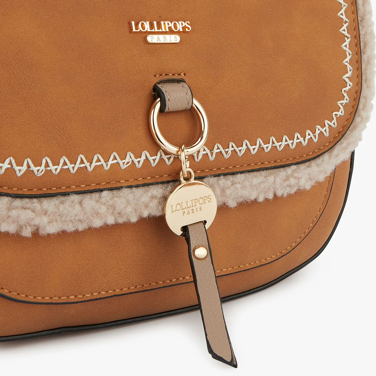Sac bandoulière beige Manduria - Image 5