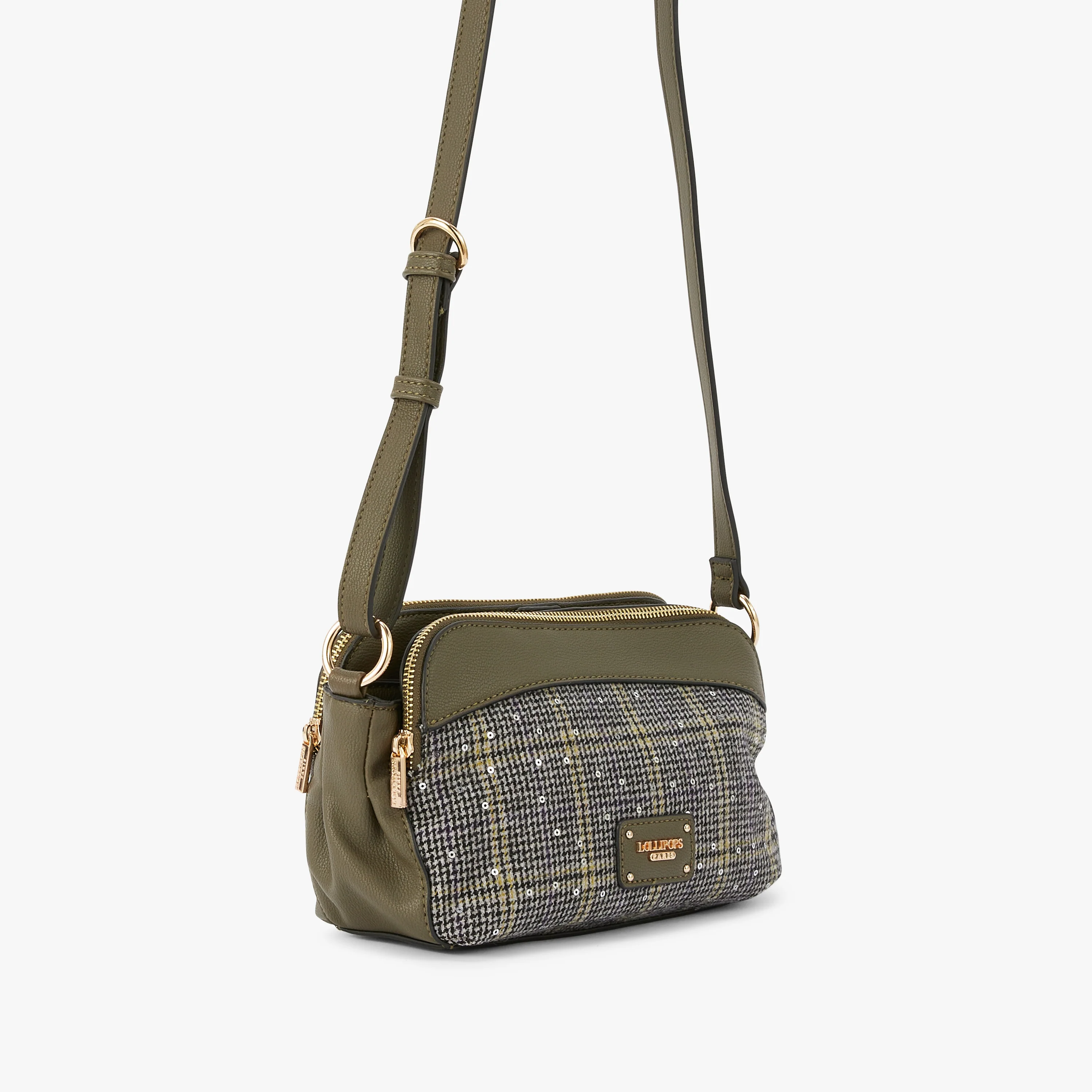 Sac bandoulière kaki Moncale - Image 3