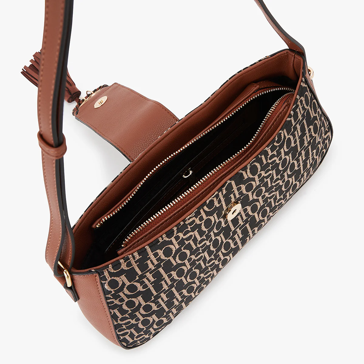 Sac bandoulière marron Kourou - Image 4