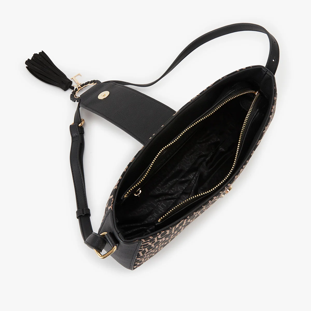Sac bandoulière noir Kourou - Image 4