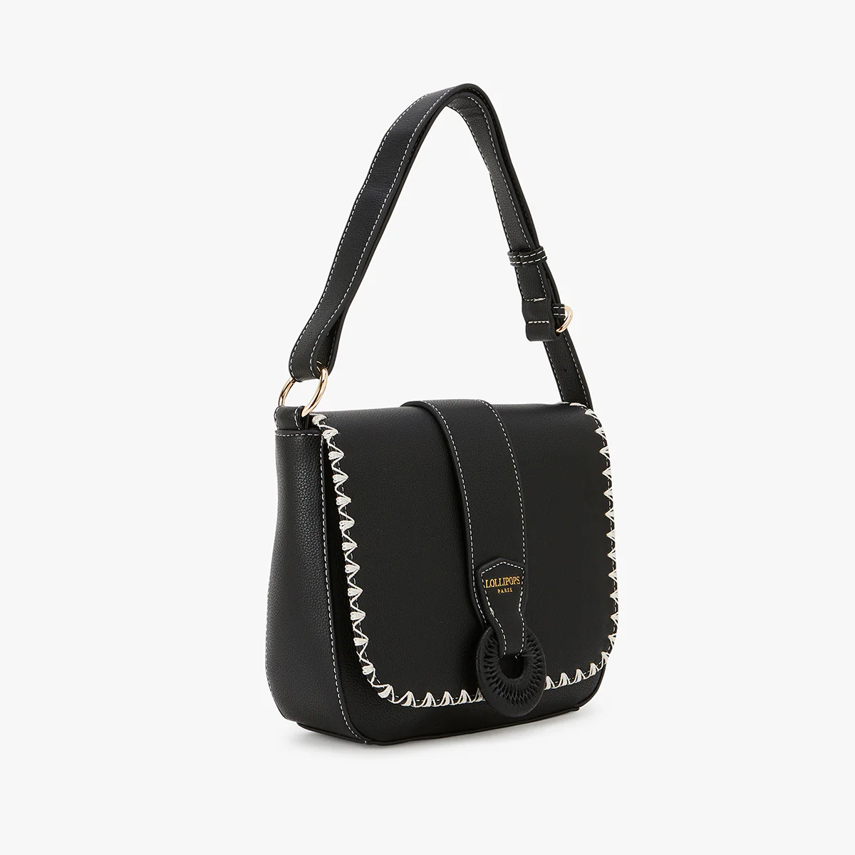 Sac bandoulière noir Lettonie - Image 3