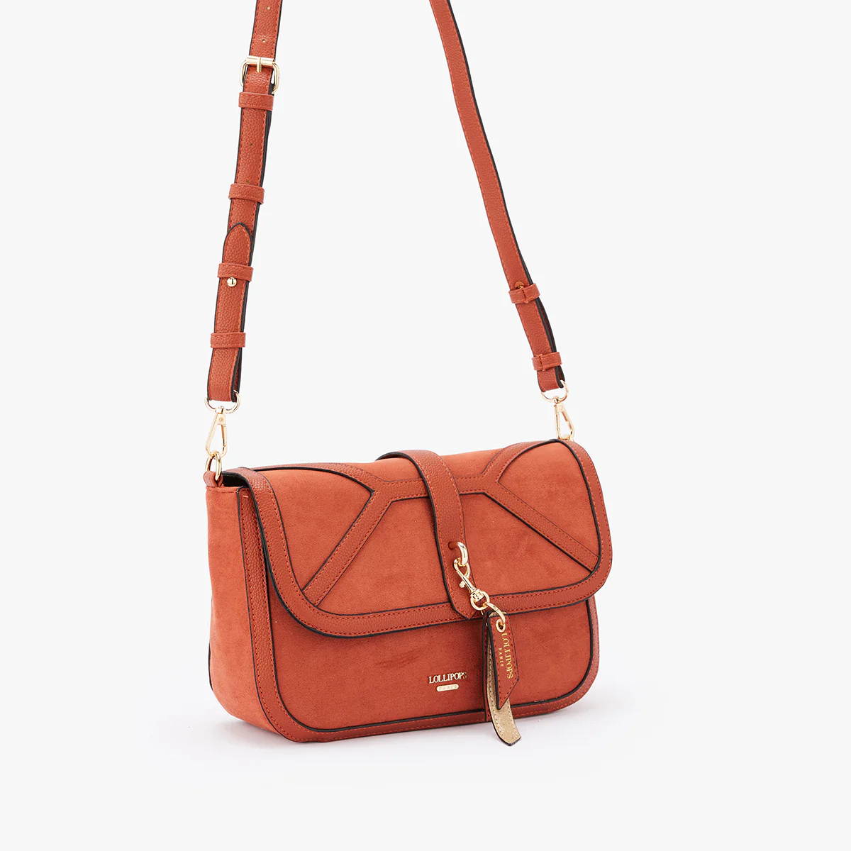 Sac bandoulière orange Mugnano - Image 3