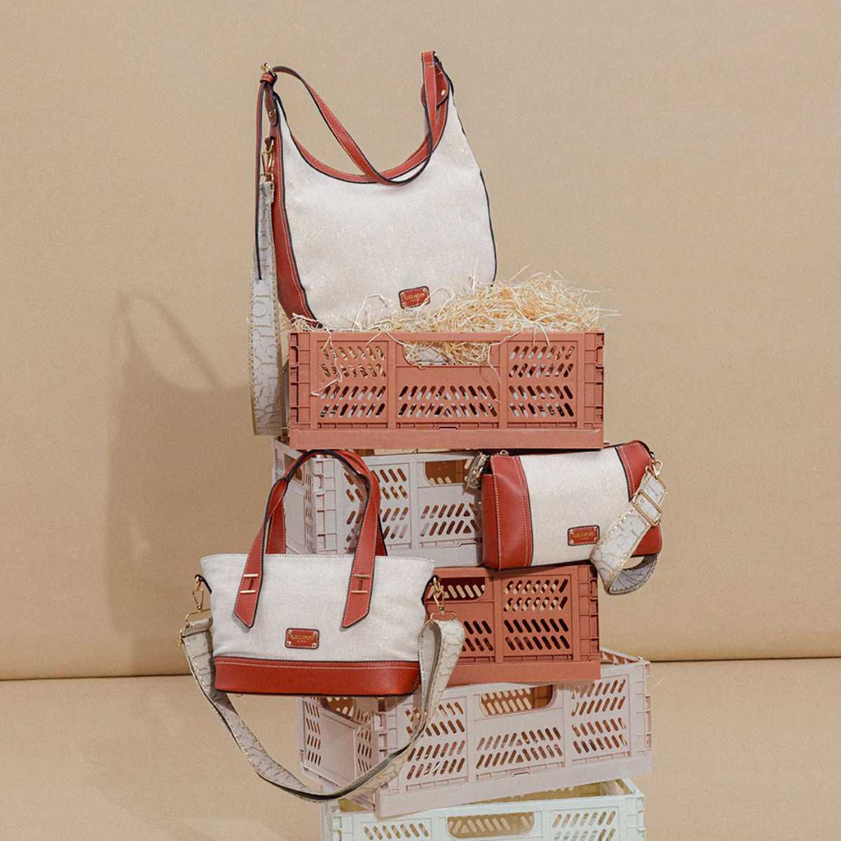 Sac multi poches brique Patrizia - Image 2