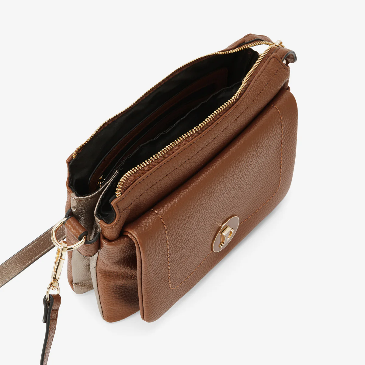 Sac multi-poches cognac Rosabelle - Image 4