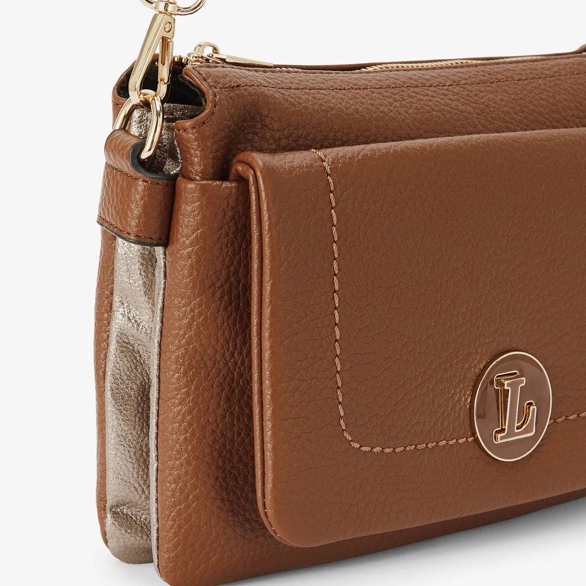 Sac multi-poches cognac Rosabelle - Image 5