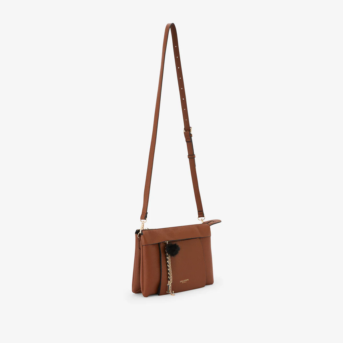 Sac multi-poches cognac Roy - Image 3