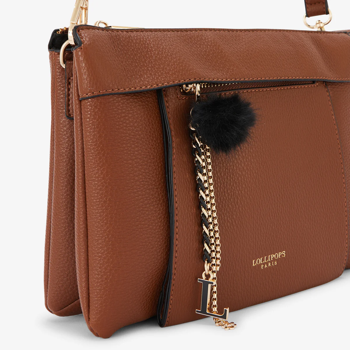 Sac multi-poches cognac Roy - Image 5