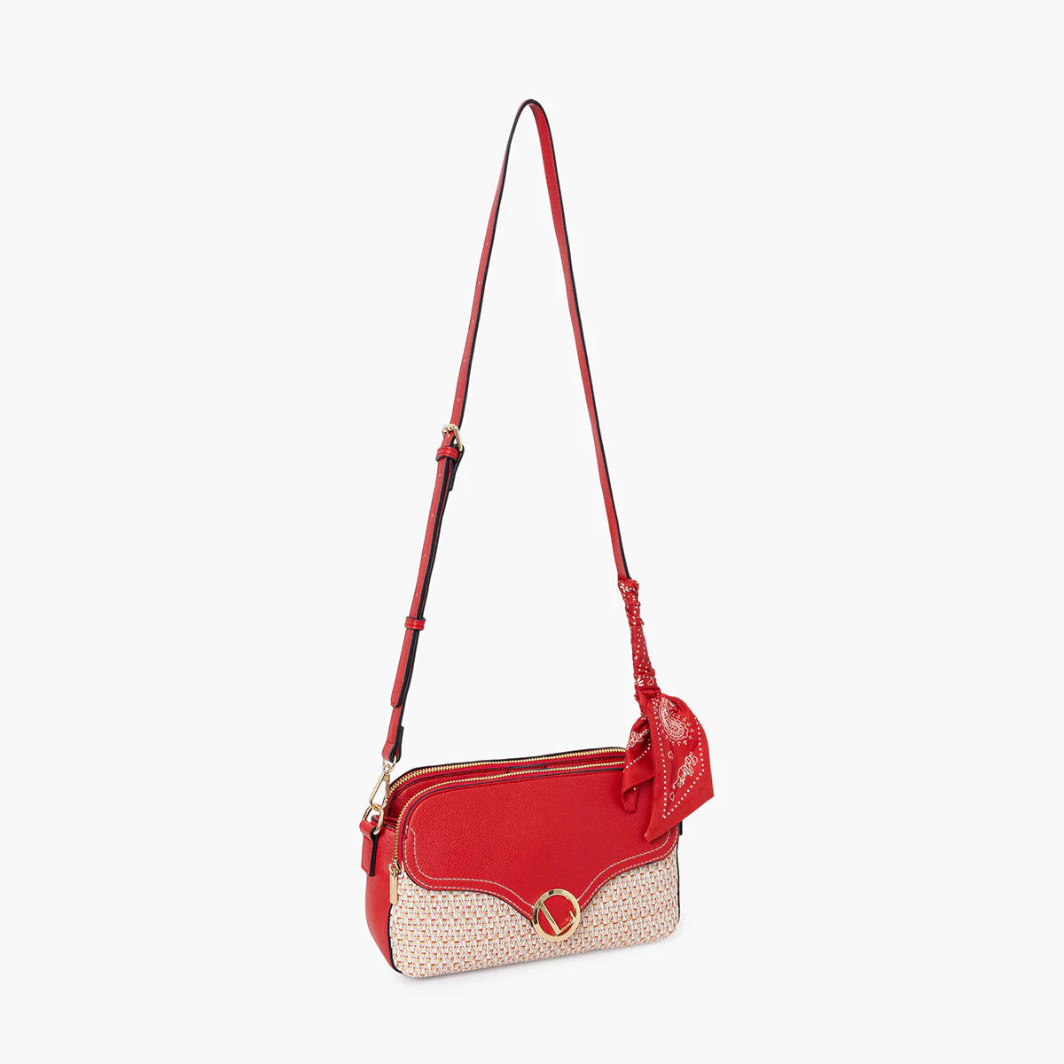 Sac multi poches rouge Sade - Image 3