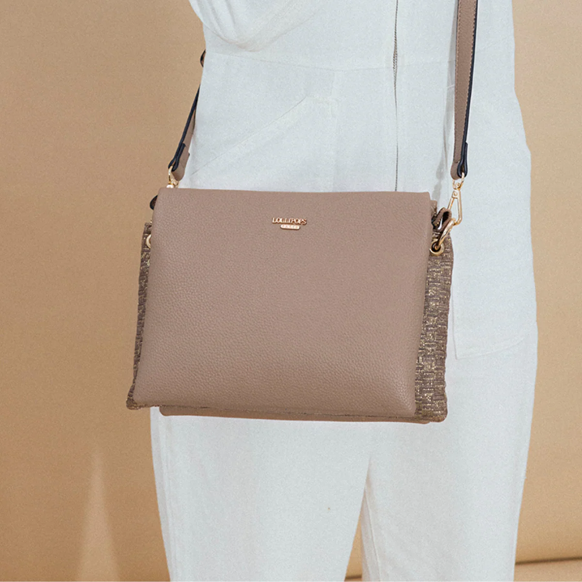 Sac multi poches taupe Phary - Image 2