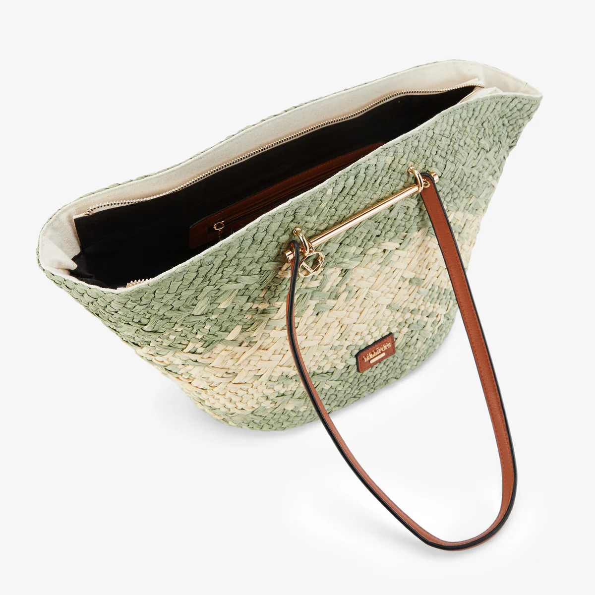 Sac panier vert amande Poupidoo - Image 5