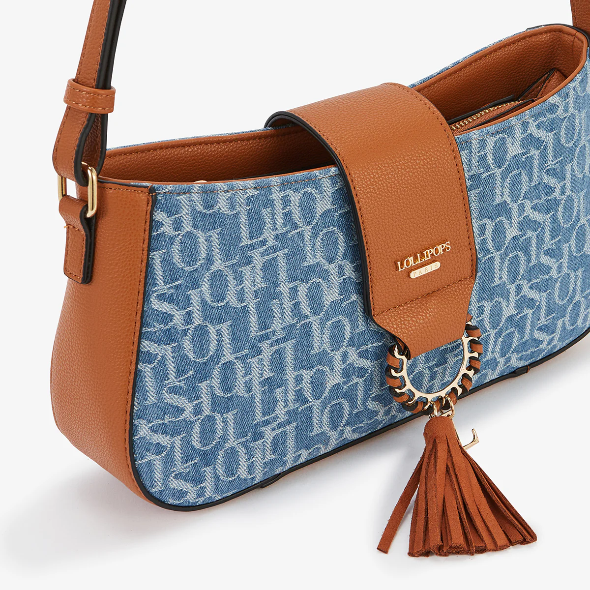 Sac porté épaule beige Lago - Image 5