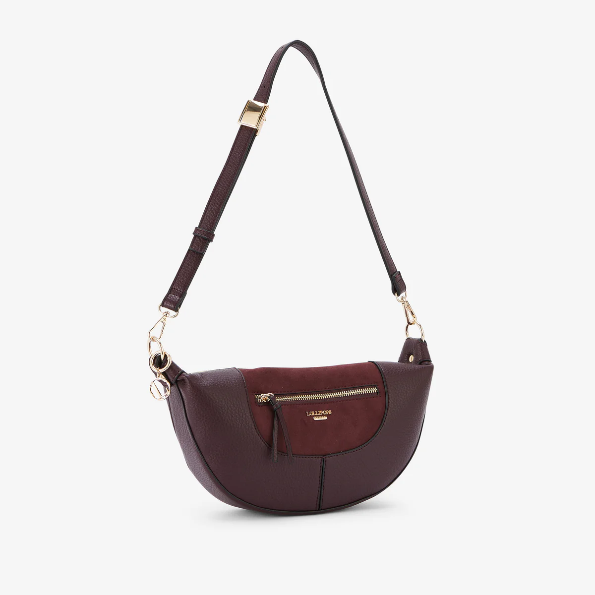 Sac porté épaule bordeaux Raven - Image 3
