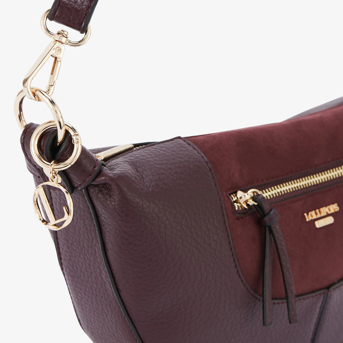 Sac porté épaule bordeaux Raven - Image 5