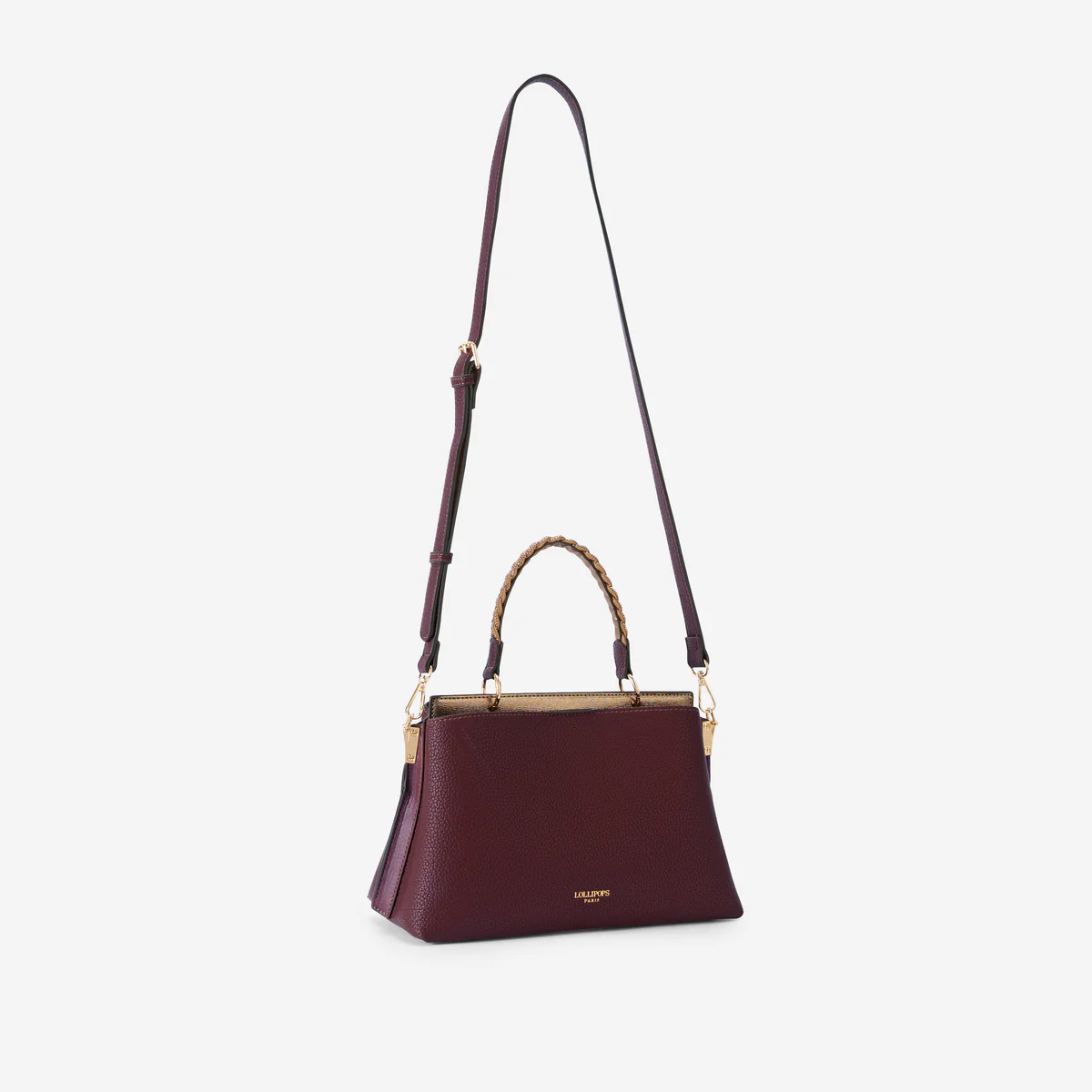 Sac porté épaule bordeaux Rocapina - Image 3