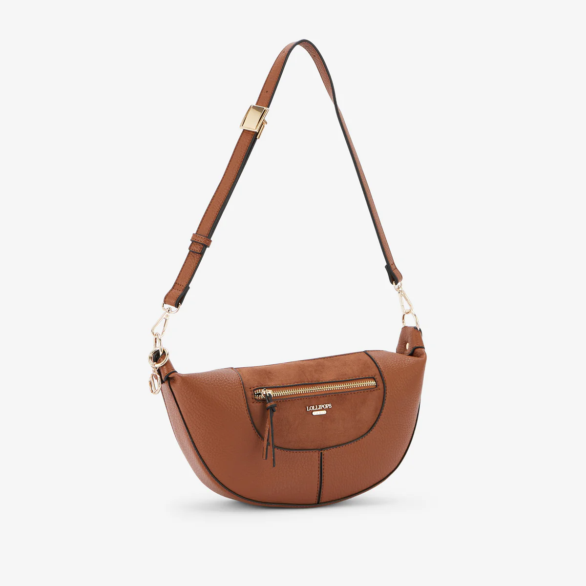 Sac porté épaule cognac Raven - Image 3