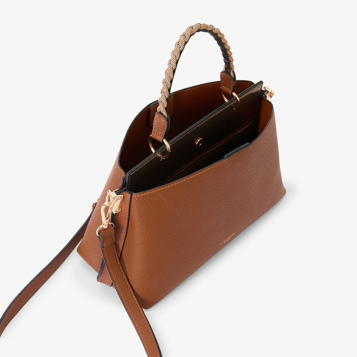 Sac porté épaule cognac Rocapina - Image 4