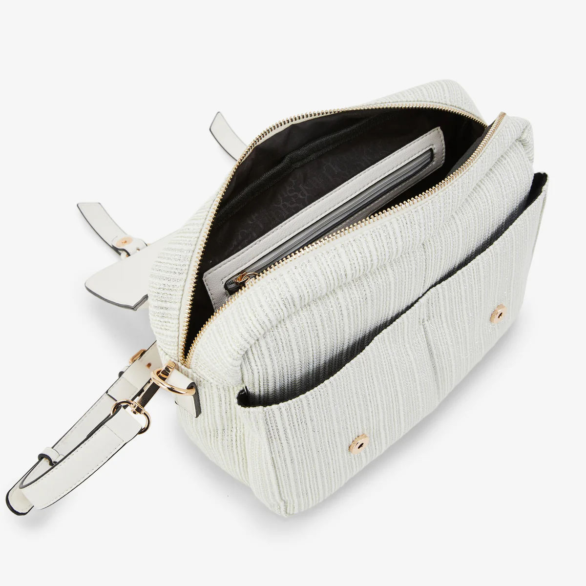 Sac porté épaule L blanc Pauline - Image 4