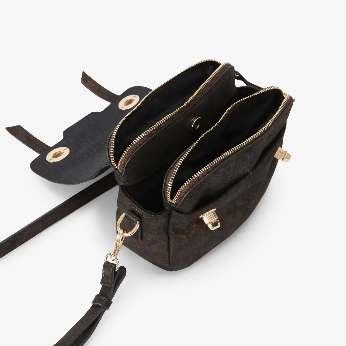 Sac porté épaule marron Roselyne - Image 5