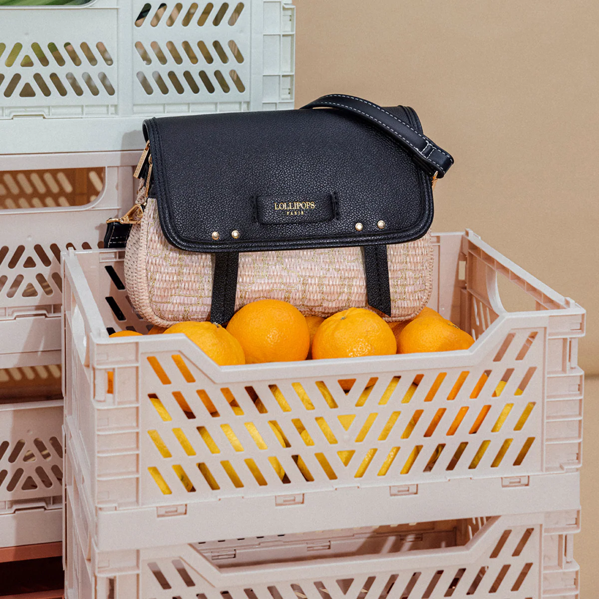 Sac porté épaule noir Primavera - Image 7