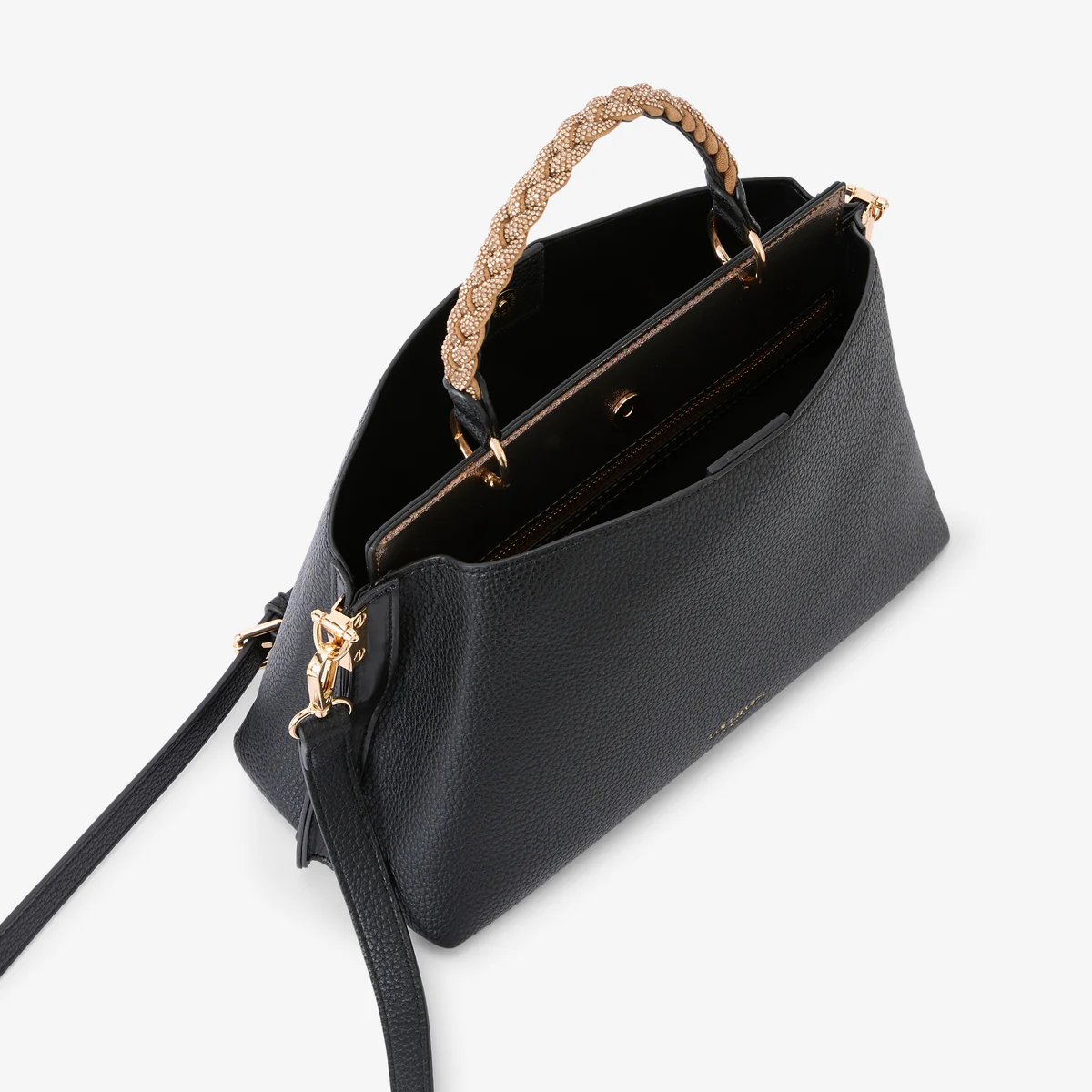 Sac porté épaule noir Rocapina - Image 4