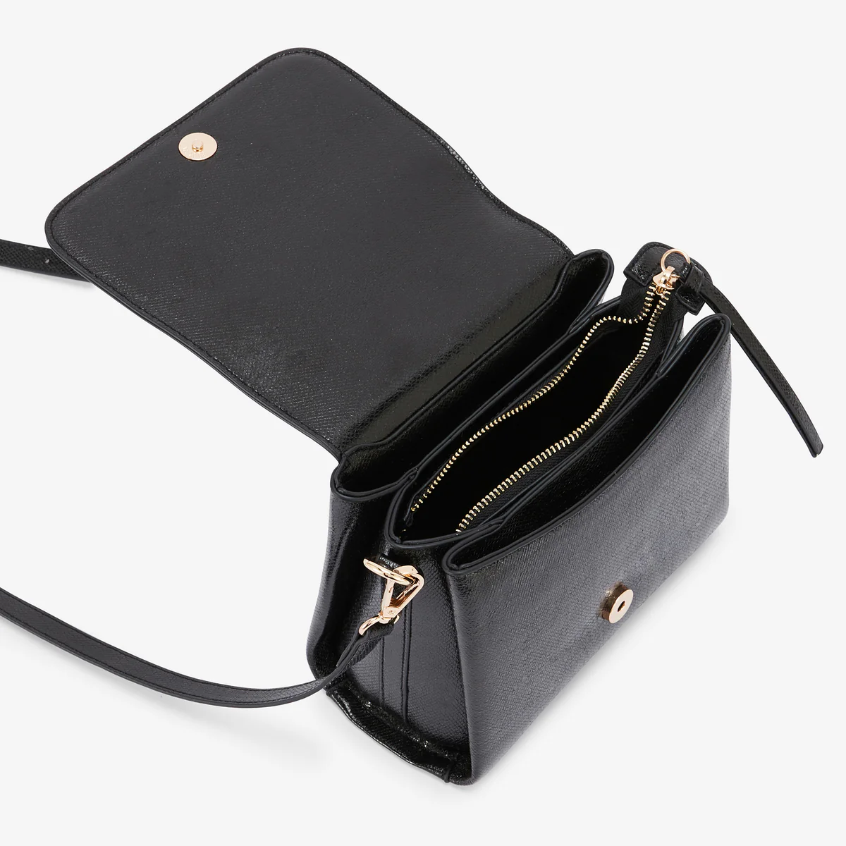 Sac porté épaule noir Romane - Image 4