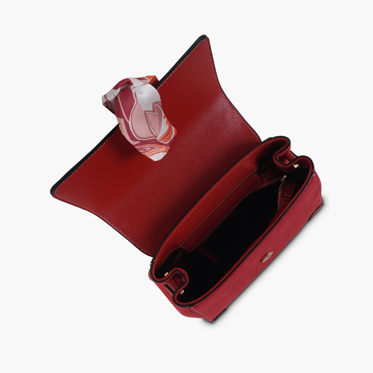 Sac porté épaule rouge Shirley - Image 4