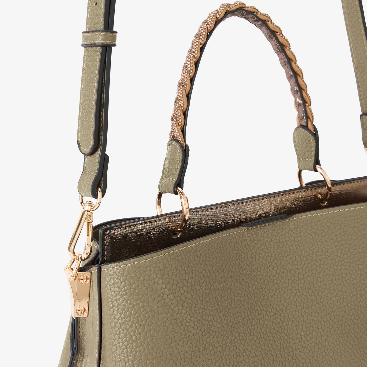 Sac porté épaule taupe Rocapina - Image 6