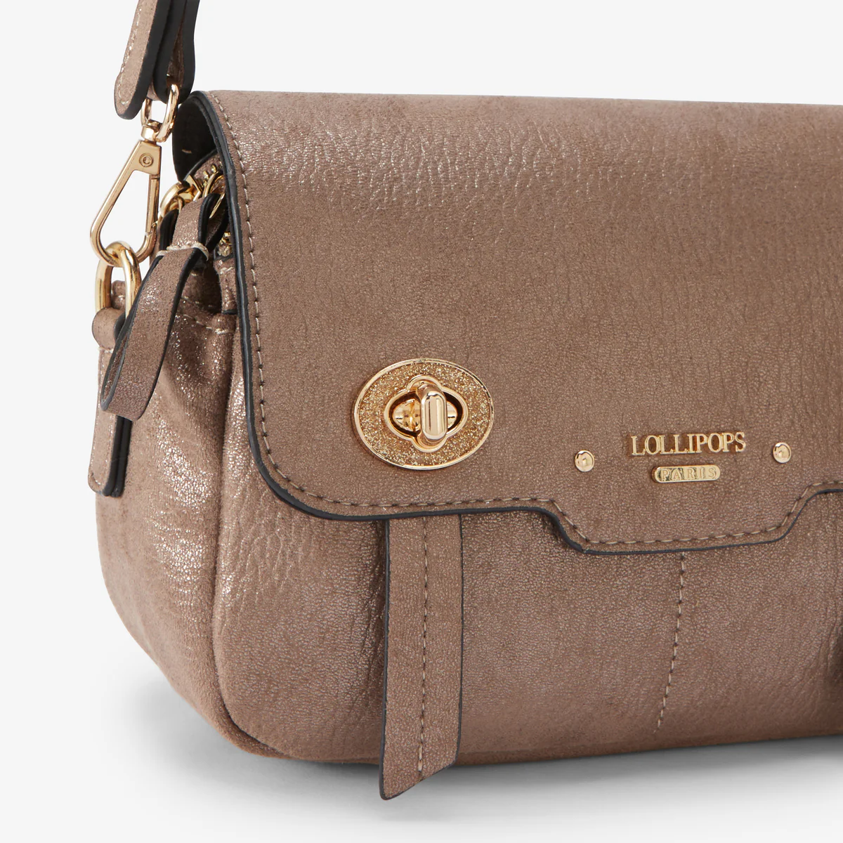 Sac porté épaule taupe Roselyne - Image 5