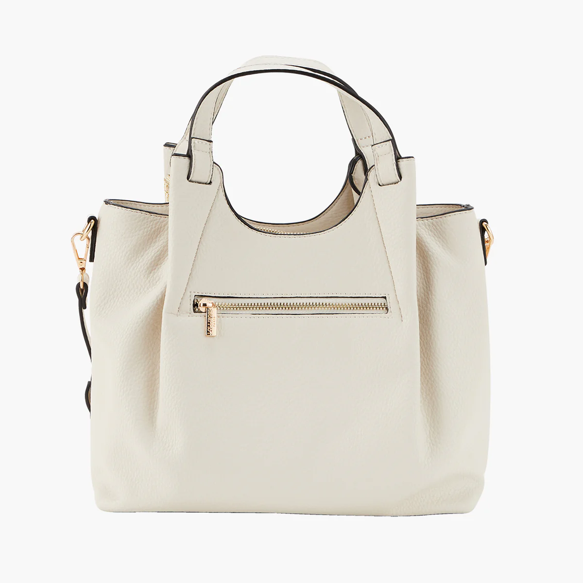 Sac shopper blanc Pegguy - Image 2