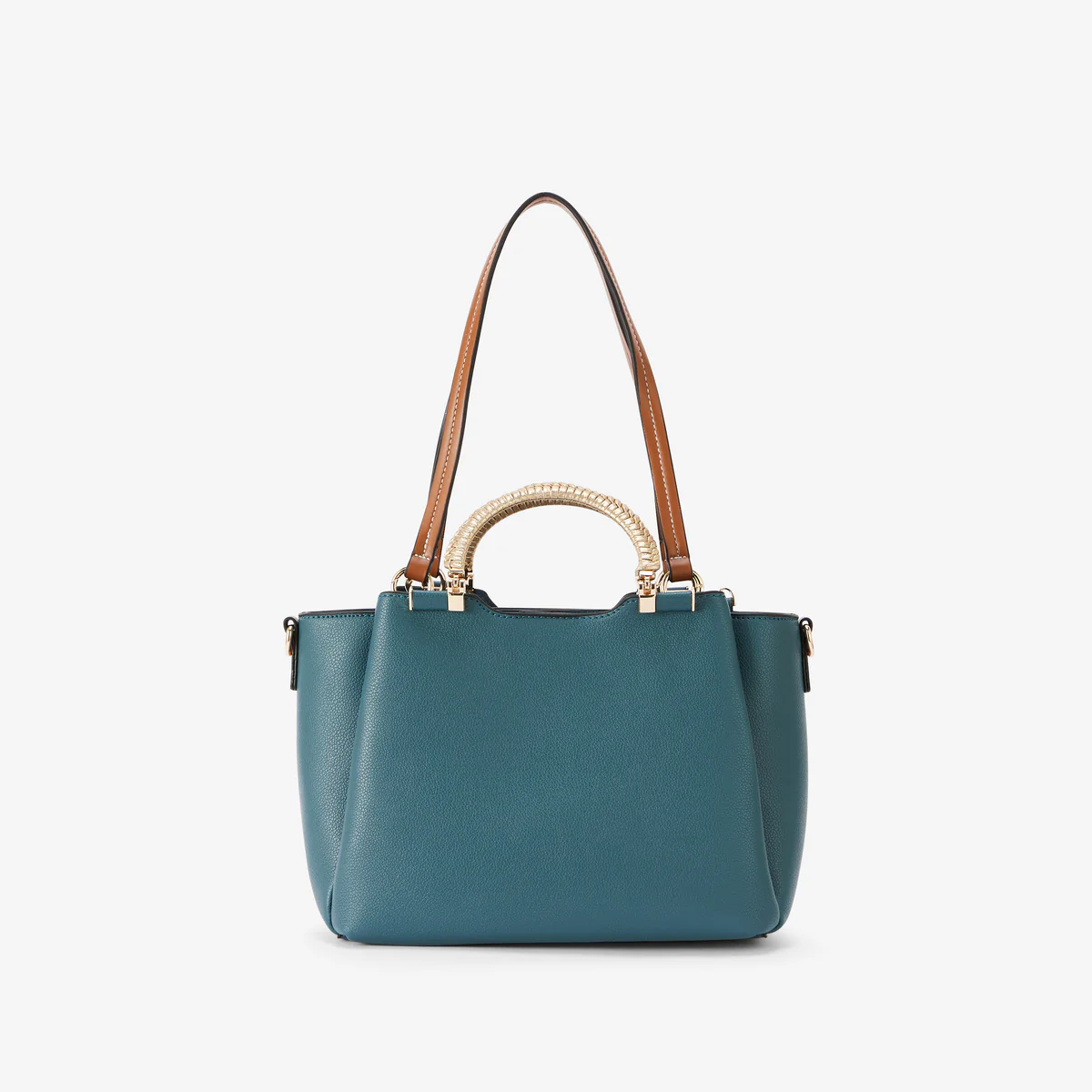 Sac shopper bleu canard Ronnie - Image 2