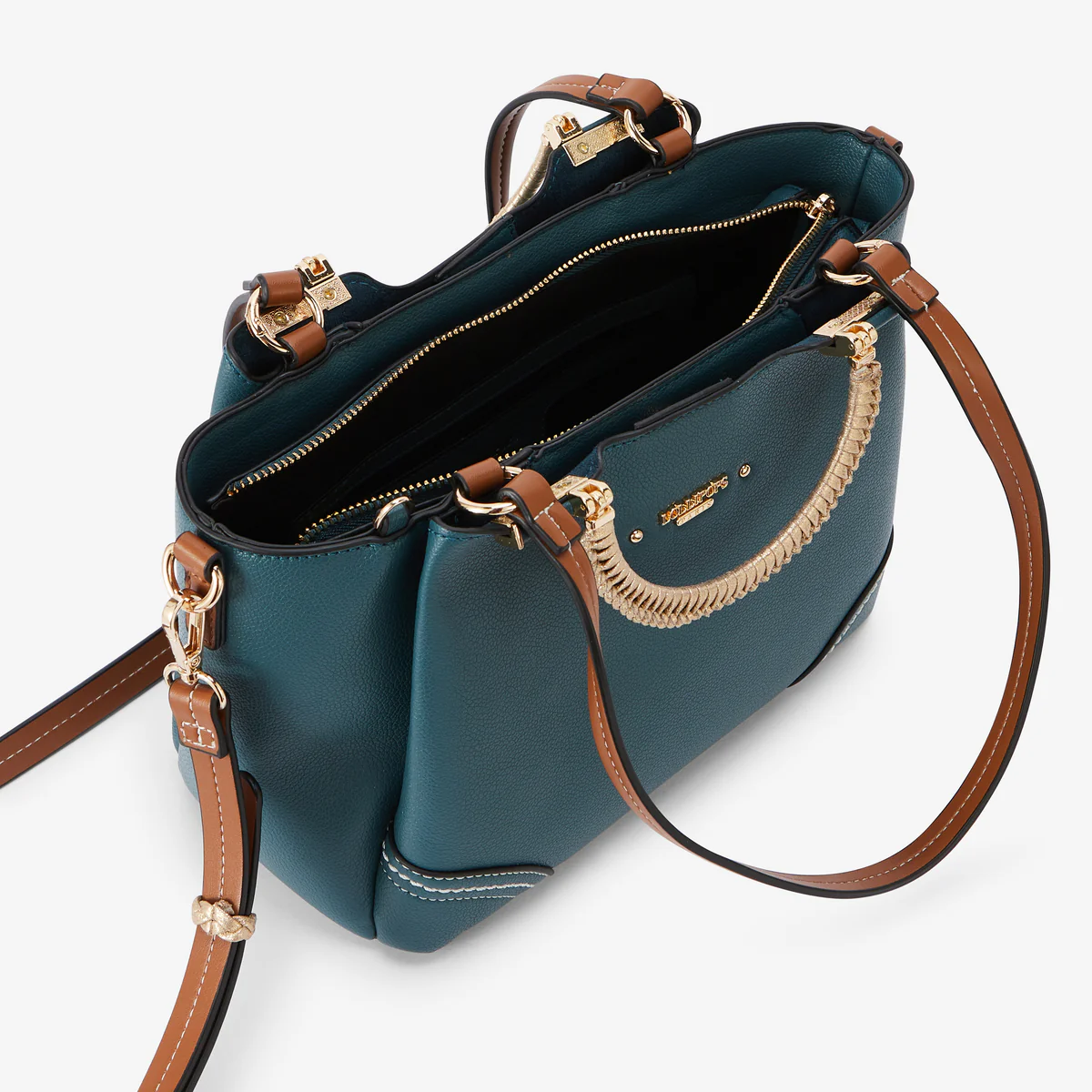 Sac shopper bleu canard Ronnie - Image 4